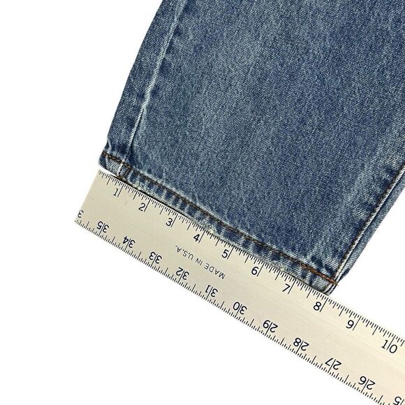 Blank NYC Jeans Women’s 27 Blue the baxter ribcage straight Button Fly Cropped - Picture 10 of 11